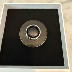 Oura Heritage Generation 3 Silver and Black Ring